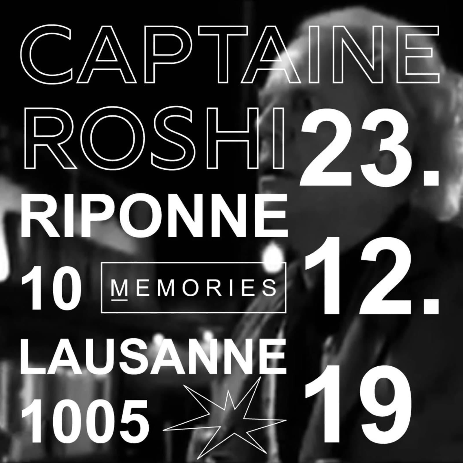 Affiche Captain Roshi, 23 décembre 2019, Riponne 10 à Lausanne